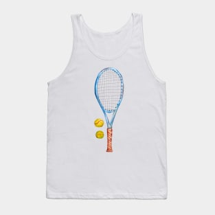 Tennis racket with tennis balls_2 Tank Top